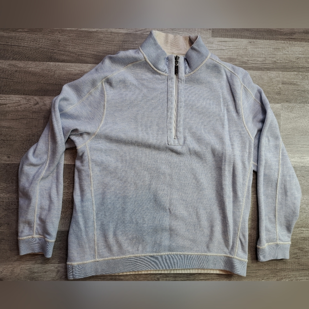 Tommy Bahama Reversible 1/4 Zip Sweater